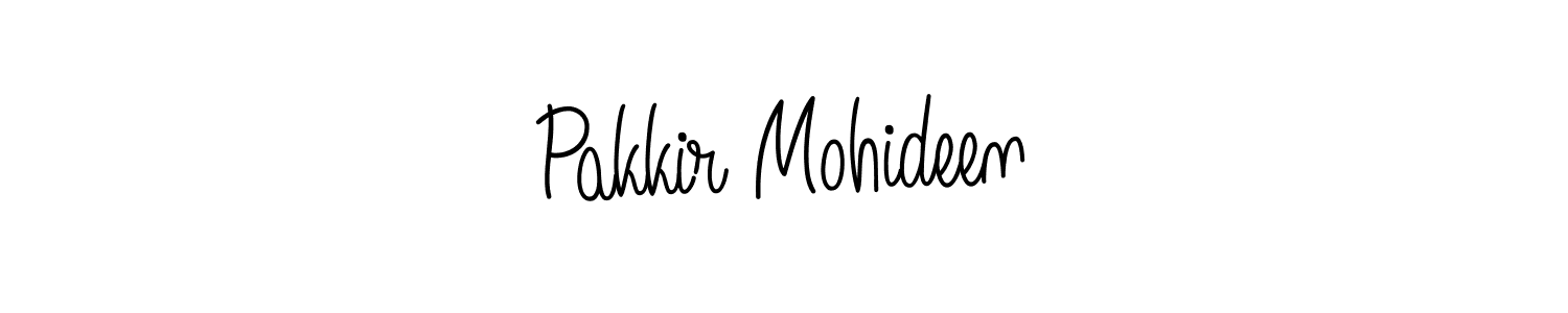 Use a signature maker to create a handwritten signature online. With this signature software, you can design (Angelique-Rose-font-FFP) your own signature for name Pakkir Mohideen. Pakkir Mohideen signature style 5 images and pictures png