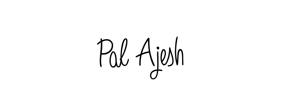 The best way (Angelique-Rose-font-FFP) to make a short signature is to pick only two or three words in your name. The name Pal Ajesh include a total of six letters. For converting this name. Pal Ajesh signature style 5 images and pictures png