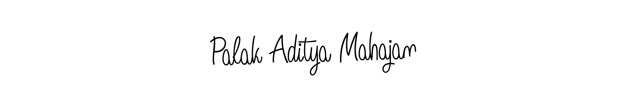 Design your own signature with our free online signature maker. With this signature software, you can create a handwritten (Angelique-Rose-font-FFP) signature for name Palak Aditya Mahajan. Palak Aditya Mahajan signature style 5 images and pictures png