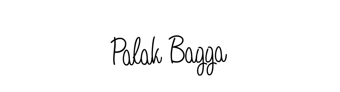 How to make Palak Bagga name signature. Use Angelique-Rose-font-FFP style for creating short signs online. This is the latest handwritten sign. Palak Bagga signature style 5 images and pictures png