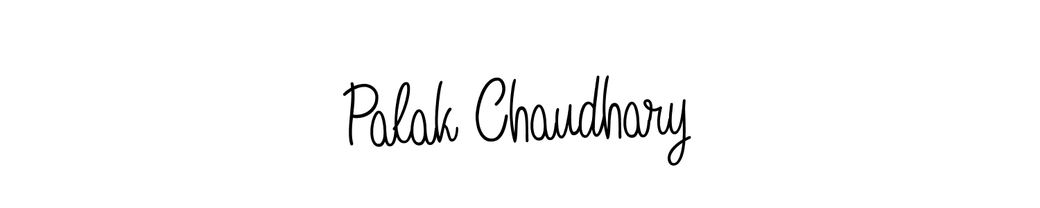 Design your own signature with our free online signature maker. With this signature software, you can create a handwritten (Angelique-Rose-font-FFP) signature for name Palak Chaudhary. Palak Chaudhary signature style 5 images and pictures png