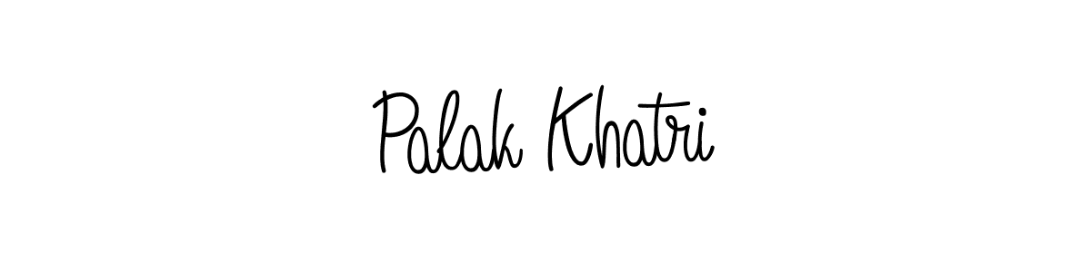 Create a beautiful signature design for name Palak Khatri. With this signature (Angelique-Rose-font-FFP) fonts, you can make a handwritten signature for free. Palak Khatri signature style 5 images and pictures png