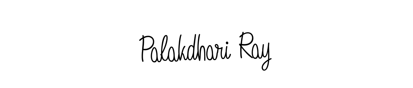 You should practise on your own different ways (Angelique-Rose-font-FFP) to write your name (Palakdhari Ray) in signature. don't let someone else do it for you. Palakdhari Ray signature style 5 images and pictures png