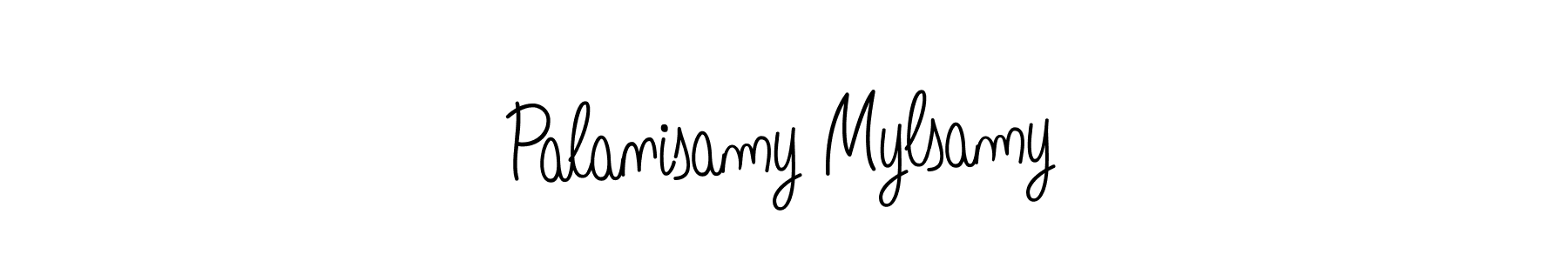 You should practise on your own different ways (Angelique-Rose-font-FFP) to write your name (Palanisamy Mylsamy) in signature. don't let someone else do it for you. Palanisamy Mylsamy signature style 5 images and pictures png