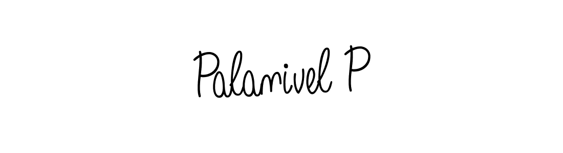 How to make Palanivel P name signature. Use Angelique-Rose-font-FFP style for creating short signs online. This is the latest handwritten sign. Palanivel P signature style 5 images and pictures png
