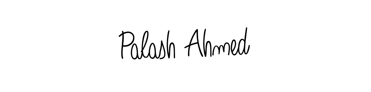 The best way (Angelique-Rose-font-FFP) to make a short signature is to pick only two or three words in your name. The name Palash Ahmed include a total of six letters. For converting this name. Palash Ahmed signature style 5 images and pictures png