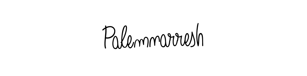 Use a signature maker to create a handwritten signature online. With this signature software, you can design (Angelique-Rose-font-FFP) your own signature for name Palemnarresh. Palemnarresh signature style 5 images and pictures png
