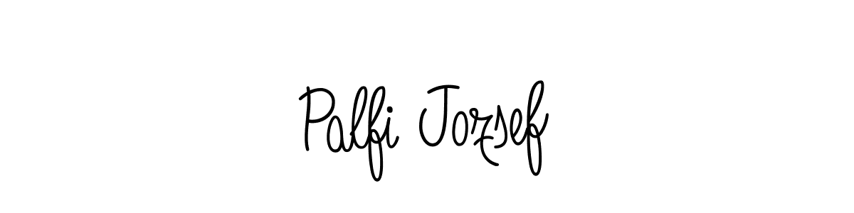 You should practise on your own different ways (Angelique-Rose-font-FFP) to write your name (Palfi Jozsef) in signature. don't let someone else do it for you. Palfi Jozsef signature style 5 images and pictures png