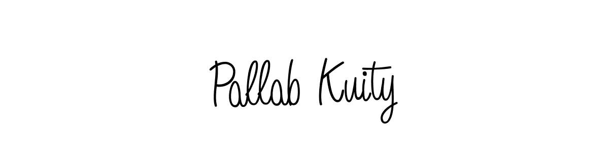 Also we have Pallab Kuity name is the best signature style. Create professional handwritten signature collection using Angelique-Rose-font-FFP autograph style. Pallab Kuity signature style 5 images and pictures png