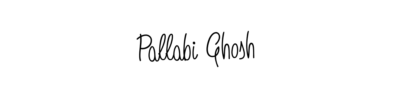 How to make Pallabi Ghosh name signature. Use Angelique-Rose-font-FFP style for creating short signs online. This is the latest handwritten sign. Pallabi Ghosh signature style 5 images and pictures png