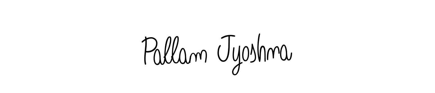 How to make Pallam Jyoshna signature? Angelique-Rose-font-FFP is a professional autograph style. Create handwritten signature for Pallam Jyoshna name. Pallam Jyoshna signature style 5 images and pictures png