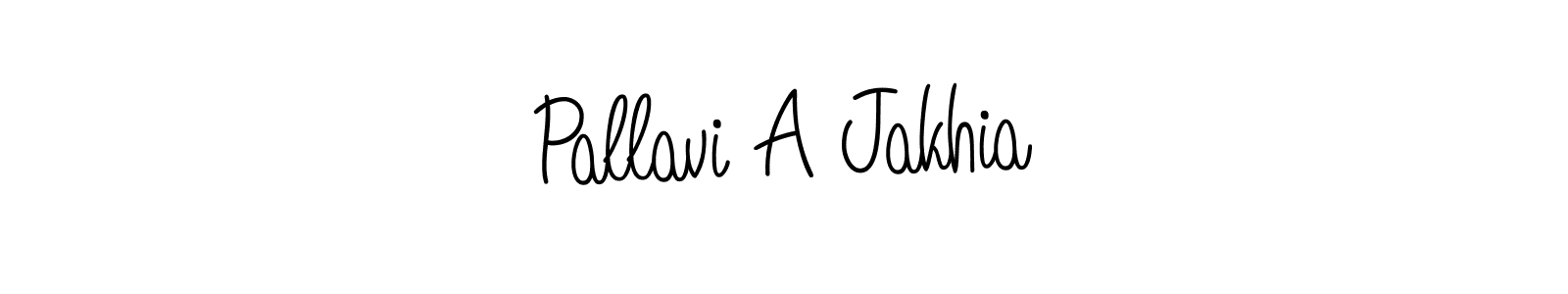 Create a beautiful signature design for name Pallavi A Jakhia. With this signature (Angelique-Rose-font-FFP) fonts, you can make a handwritten signature for free. Pallavi A Jakhia signature style 5 images and pictures png