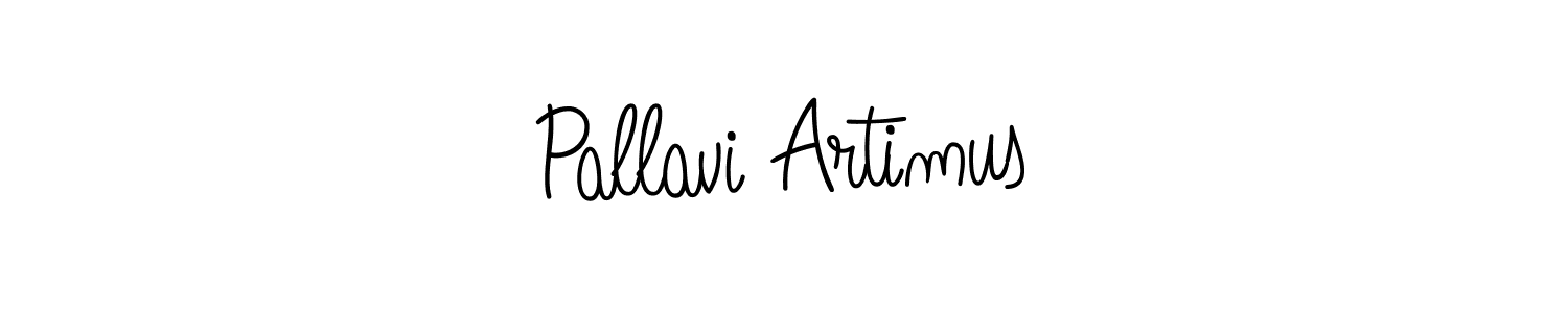 Design your own signature with our free online signature maker. With this signature software, you can create a handwritten (Angelique-Rose-font-FFP) signature for name Pallavi Artimus. Pallavi Artimus signature style 5 images and pictures png