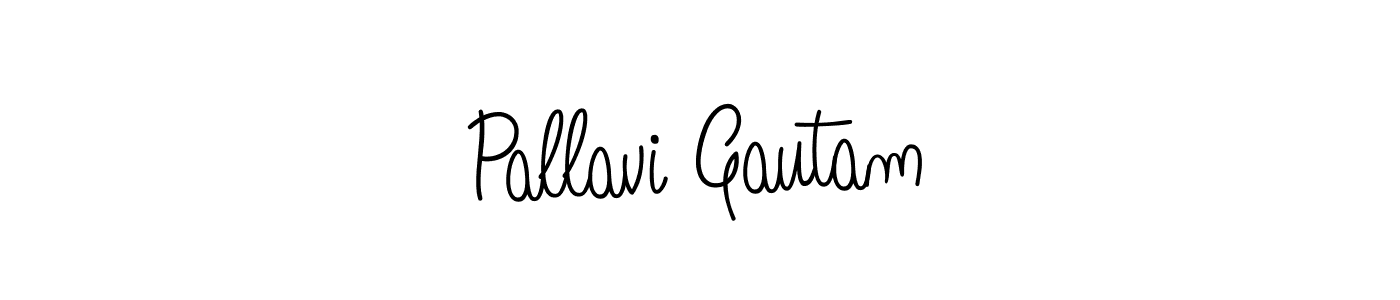 The best way (Angelique-Rose-font-FFP) to make a short signature is to pick only two or three words in your name. The name Pallavi Gautam include a total of six letters. For converting this name. Pallavi Gautam signature style 5 images and pictures png