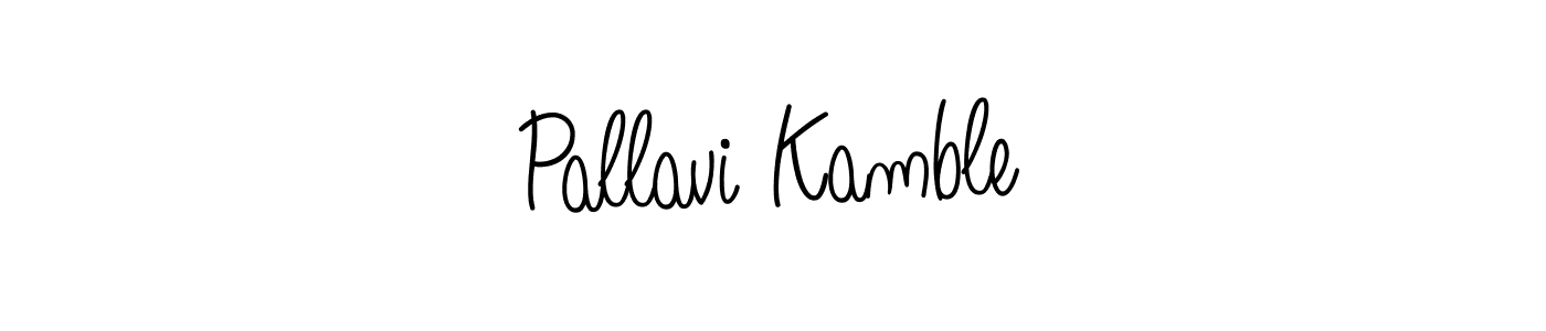 Design your own signature with our free online signature maker. With this signature software, you can create a handwritten (Angelique-Rose-font-FFP) signature for name Pallavi Kamble. Pallavi Kamble signature style 5 images and pictures png