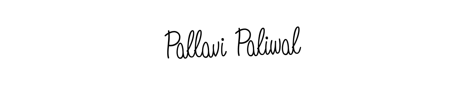 The best way (Angelique-Rose-font-FFP) to make a short signature is to pick only two or three words in your name. The name Pallavi Paliwal include a total of six letters. For converting this name. Pallavi Paliwal signature style 5 images and pictures png