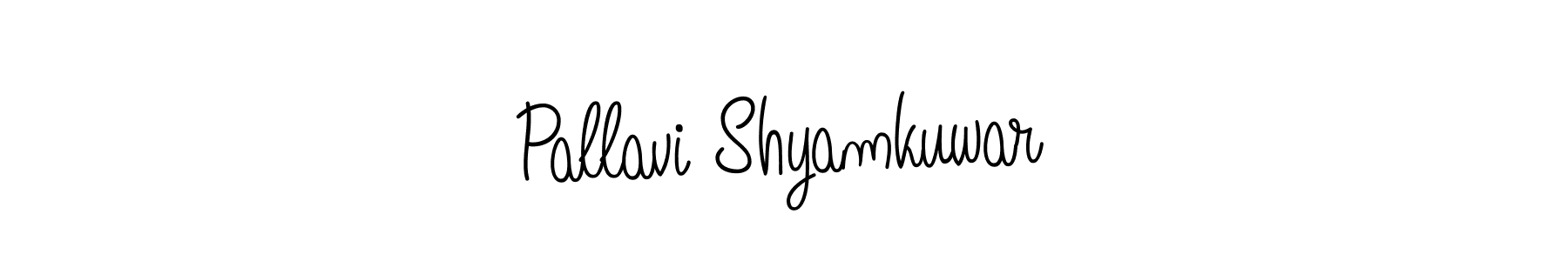 Use a signature maker to create a handwritten signature online. With this signature software, you can design (Angelique-Rose-font-FFP) your own signature for name Pallavi Shyamkuwar. Pallavi Shyamkuwar signature style 5 images and pictures png