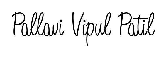 The Angelique-Rose-font-FFP font transforms the name Pallavi Vipul Patil into an executive sign with sharp precision and distinguished character. Pallavi Vipul Patil signature style 5 images and pictures png
