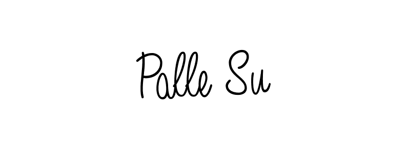 You should practise on your own different ways (Angelique-Rose-font-FFP) to write your name (Palle Su) in signature. don't let someone else do it for you. Palle Su signature style 5 images and pictures png