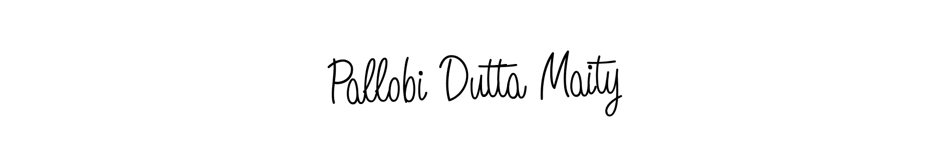 Design your own signature with our free online signature maker. With this signature software, you can create a handwritten (Angelique-Rose-font-FFP) signature for name Pallobi Dutta Maity. Pallobi Dutta Maity signature style 5 images and pictures png
