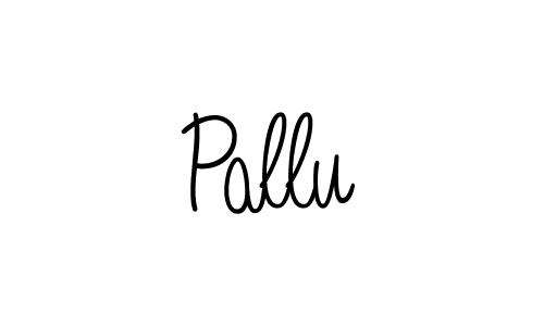 Use a signature maker to create a handwritten signature online. With this signature software, you can design (Angelique-Rose-font-FFP) your own signature for name Pallu. Pallu signature style 5 images and pictures png