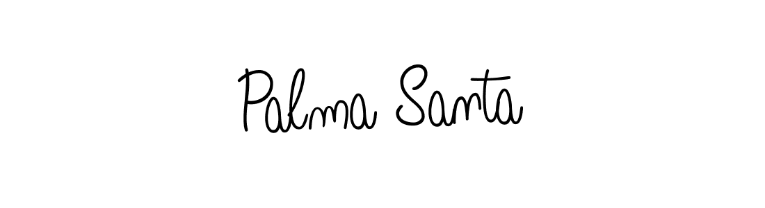 Make a beautiful signature design for name Palma Santa. With this signature (Angelique-Rose-font-FFP) style, you can create a handwritten signature for free. Palma Santa signature style 5 images and pictures png