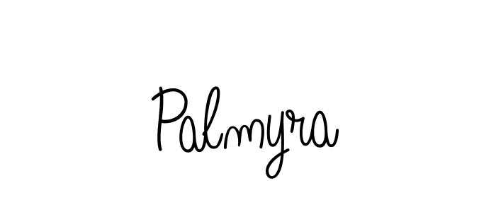 Design your own signature with our free online signature maker. With this signature software, you can create a handwritten (Angelique-Rose-font-FFP) signature for name Palmyra. Palmyra signature style 5 images and pictures png