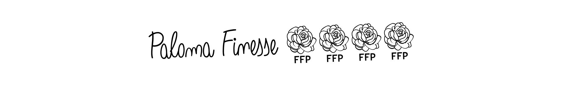 Make a beautiful signature design for name Paloma Finesse 2024. With this signature (Angelique-Rose-font-FFP) style, you can create a handwritten signature for free. Paloma Finesse 2024 signature style 5 images and pictures png