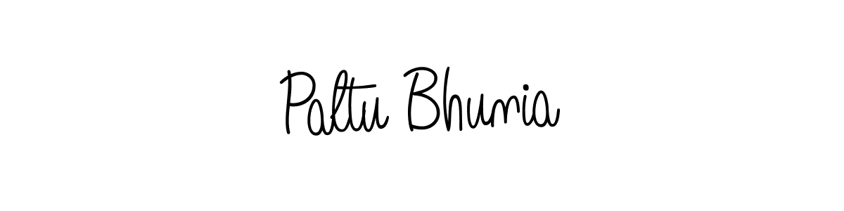 Make a beautiful signature design for name Paltu Bhunia. With this signature (Angelique-Rose-font-FFP) style, you can create a handwritten signature for free. Paltu Bhunia signature style 5 images and pictures png