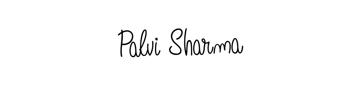 The best way (Angelique-Rose-font-FFP) to make a short signature is to pick only two or three words in your name. The name Palvi Sharma include a total of six letters. For converting this name. Palvi Sharma signature style 5 images and pictures png