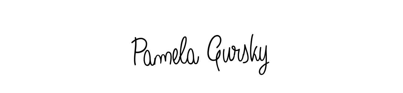 Once you've used our free online signature maker to create your best signature Angelique-Rose-font-FFP style, it's time to enjoy all of the benefits that Pamela Gursky name signing documents. Pamela Gursky signature style 5 images and pictures png