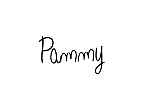 How to make Pammy name signature. Use Angelique-Rose-font-FFP style for creating short signs online. This is the latest handwritten sign. Pammy signature style 5 images and pictures png