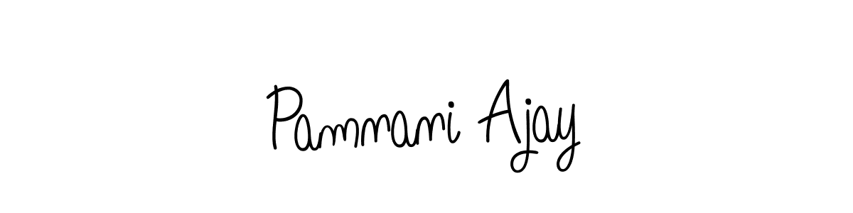 You can use this online signature creator to create a handwritten signature for the name Pamnani Ajay. This is the best online autograph maker. Pamnani Ajay signature style 5 images and pictures png