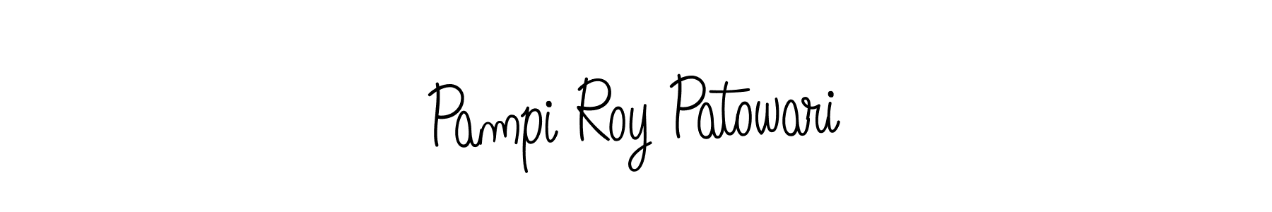 if you are searching for the best signature style for your name Pampi Roy Patowari. so please give up your signature search. here we have designed multiple signature styles  using Angelique-Rose-font-FFP. Pampi Roy Patowari signature style 5 images and pictures png