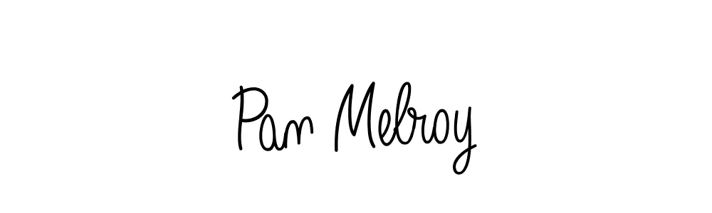 The best way (Angelique-Rose-font-FFP) to make a short signature is to pick only two or three words in your name. The name Pan Melroy include a total of six letters. For converting this name. Pan Melroy signature style 5 images and pictures png