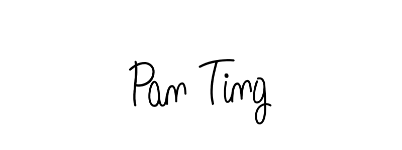 Use a signature maker to create a handwritten signature online. With this signature software, you can design (Angelique-Rose-font-FFP) your own signature for name Pan Ting. Pan Ting signature style 5 images and pictures png