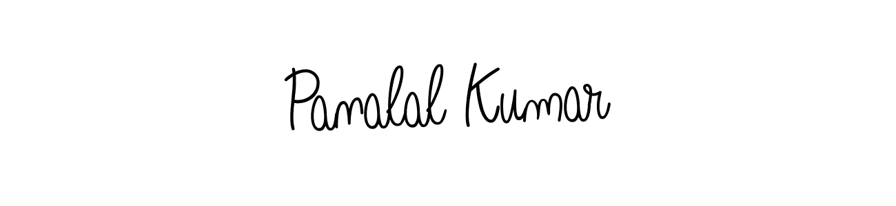 You should practise on your own different ways (Angelique-Rose-font-FFP) to write your name (Panalal Kumar) in signature. don't let someone else do it for you. Panalal Kumar signature style 5 images and pictures png