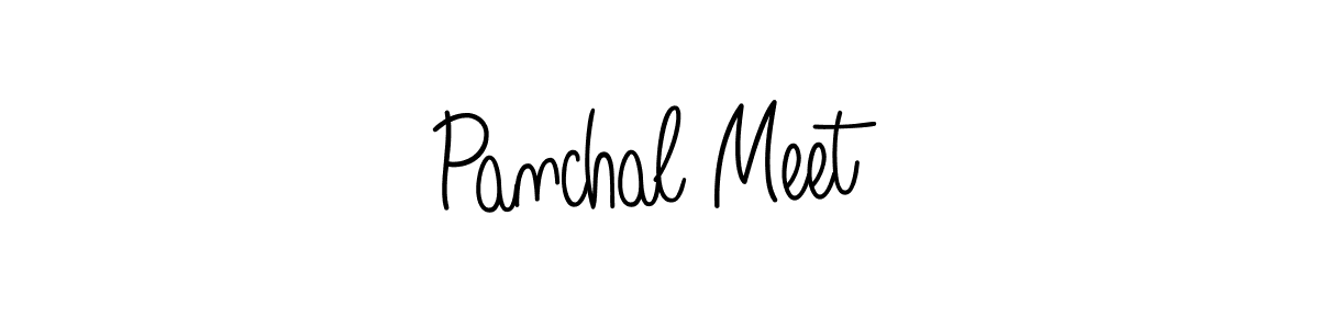 How to make Panchal Meet name signature. Use Angelique-Rose-font-FFP style for creating short signs online. This is the latest handwritten sign. Panchal Meet signature style 5 images and pictures png