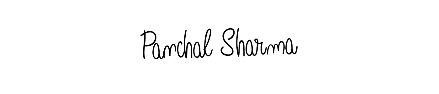 Panchal Sharma stylish signature style. Best Handwritten Sign (Angelique-Rose-font-FFP) for my name. Handwritten Signature Collection Ideas for my name Panchal Sharma. Panchal Sharma signature style 5 images and pictures png