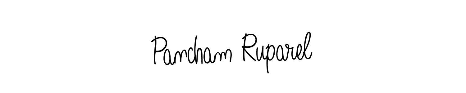 Angelique-Rose-font-FFP is a professional signature style that is perfect for those who want to add a touch of class to their signature. It is also a great choice for those who want to make their signature more unique. Get Pancham Ruparel name to fancy signature for free. Pancham Ruparel signature style 5 images and pictures png