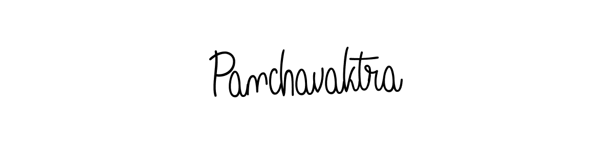 You should practise on your own different ways (Angelique-Rose-font-FFP) to write your name (Panchavaktra) in signature. don't let someone else do it for you. Panchavaktra signature style 5 images and pictures png