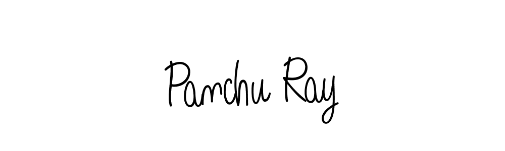 The best way (Angelique-Rose-font-FFP) to make a short signature is to pick only two or three words in your name. The name Panchu Ray include a total of six letters. For converting this name. Panchu Ray signature style 5 images and pictures png