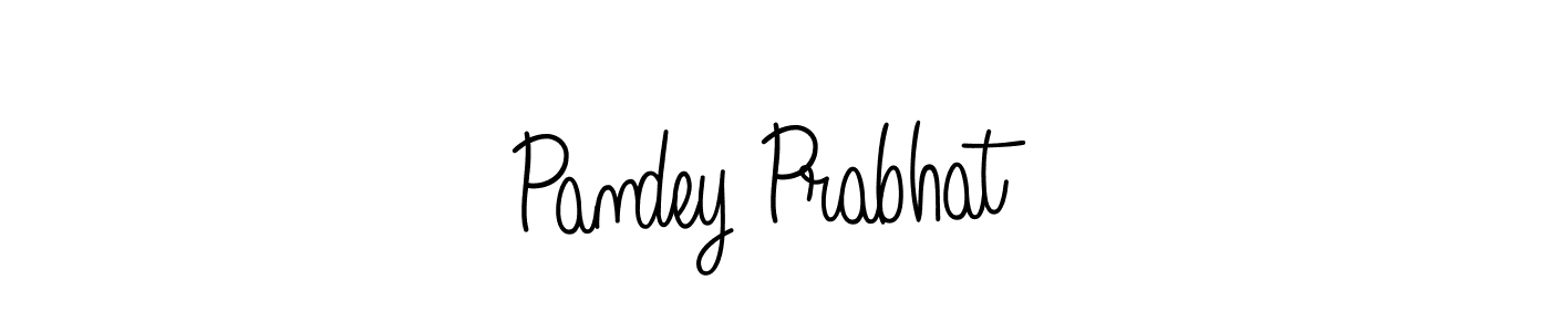 Design your own signature with our free online signature maker. With this signature software, you can create a handwritten (Angelique-Rose-font-FFP) signature for name Pandey Prabhat. Pandey Prabhat signature style 5 images and pictures png