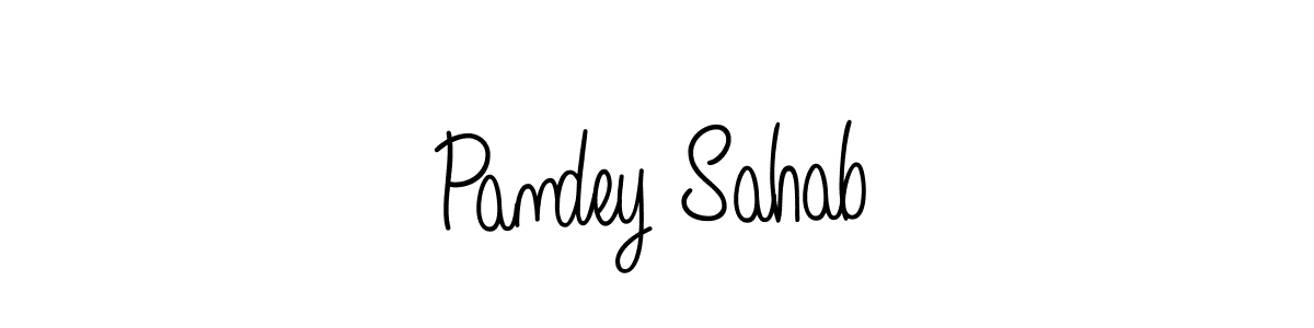Create a beautiful signature design for name Pandey Sahab. With this signature (Angelique-Rose-font-FFP) fonts, you can make a handwritten signature for free. Pandey Sahab signature style 5 images and pictures png