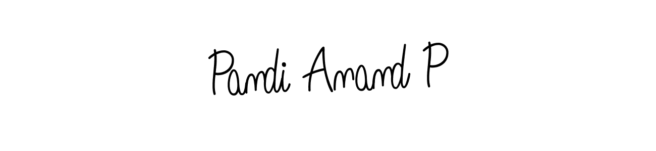 Create a beautiful signature design for name Pandi Anand P. With this signature (Angelique-Rose-font-FFP) fonts, you can make a handwritten signature for free. Pandi Anand P signature style 5 images and pictures png
