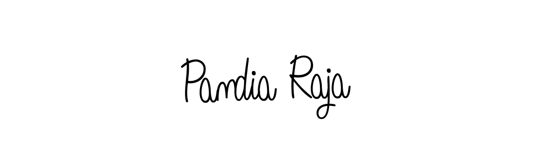 How to make Pandia Raja name signature. Use Angelique-Rose-font-FFP style for creating short signs online. This is the latest handwritten sign. Pandia Raja signature style 5 images and pictures png