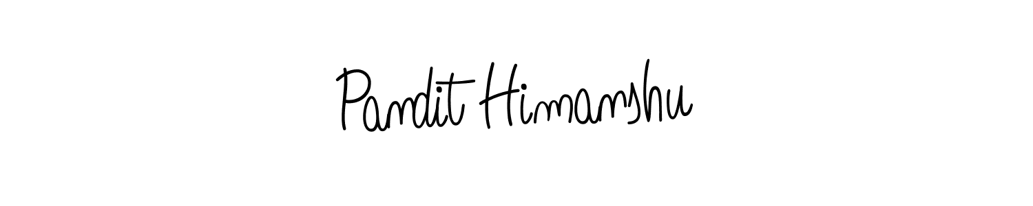 Once you've used our free online signature maker to create your best signature Angelique-Rose-font-FFP style, it's time to enjoy all of the benefits that Pandit Himanshu name signing documents. Pandit Himanshu signature style 5 images and pictures png