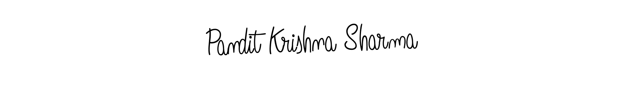 Make a short Pandit Krishna Sharma signature style. Manage your documents anywhere anytime using Angelique-Rose-font-FFP. Create and add eSignatures, submit forms, share and send files easily. Pandit Krishna Sharma signature style 5 images and pictures png
