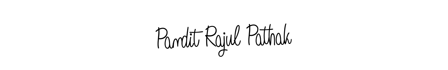 if you are searching for the best signature style for your name Pandit Rajul Pathak. so please give up your signature search. here we have designed multiple signature styles  using Angelique-Rose-font-FFP. Pandit Rajul Pathak signature style 5 images and pictures png