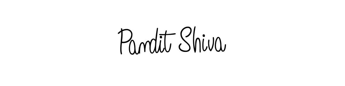 Design your own signature with our free online signature maker. With this signature software, you can create a handwritten (Angelique-Rose-font-FFP) signature for name Pandit Shiva. Pandit Shiva signature style 5 images and pictures png